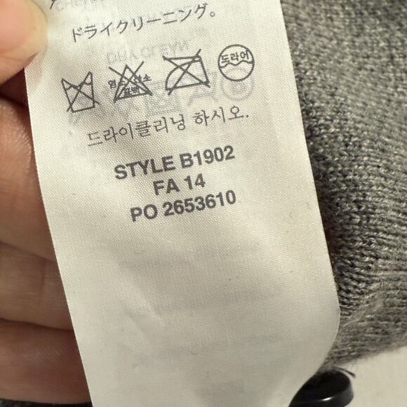 J.Crew Merino Wool Double Knit Cardigan S V Neck Grandpa Academia Preppy - Picture 7 of 10